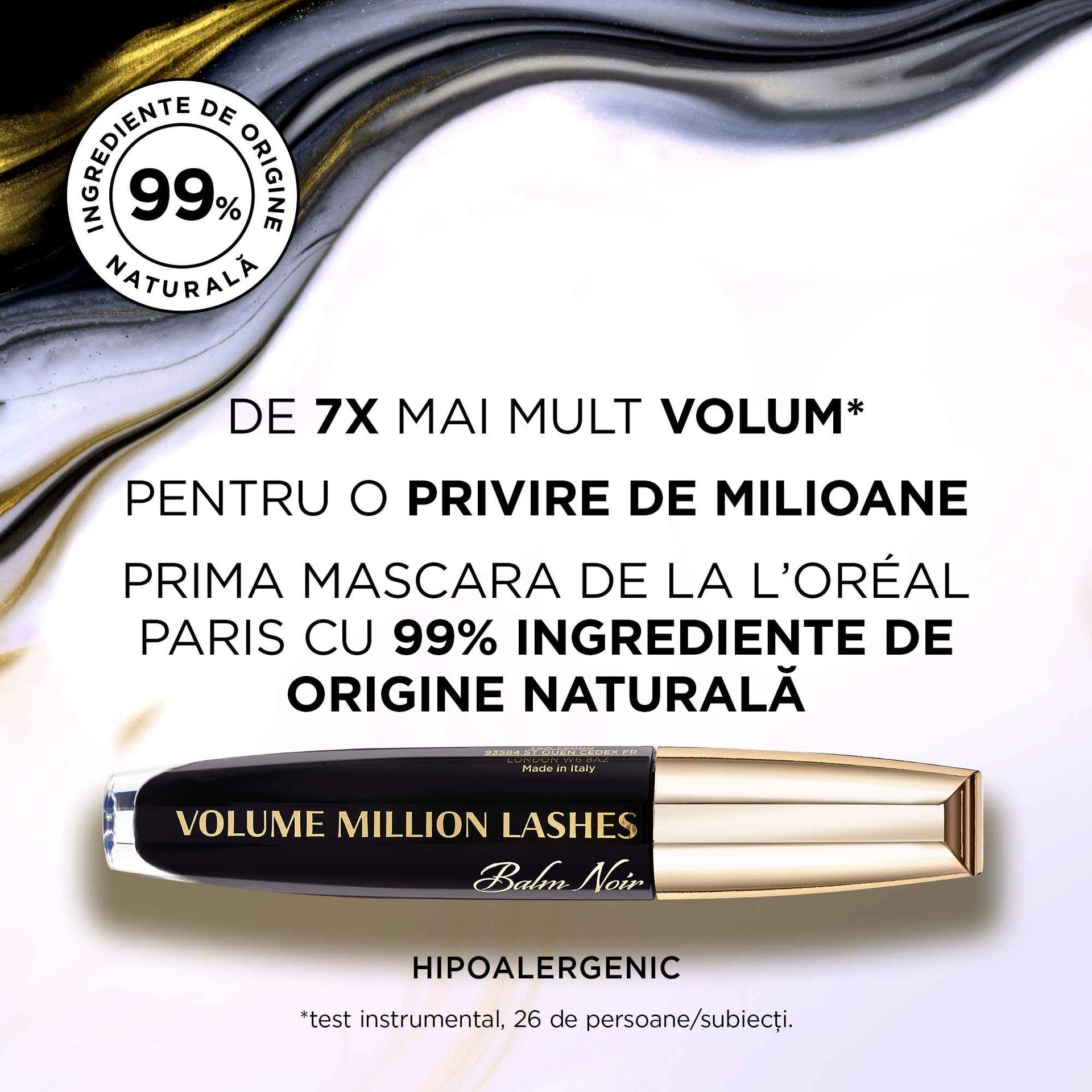 mascara volume million lashes balm noir pentru volum